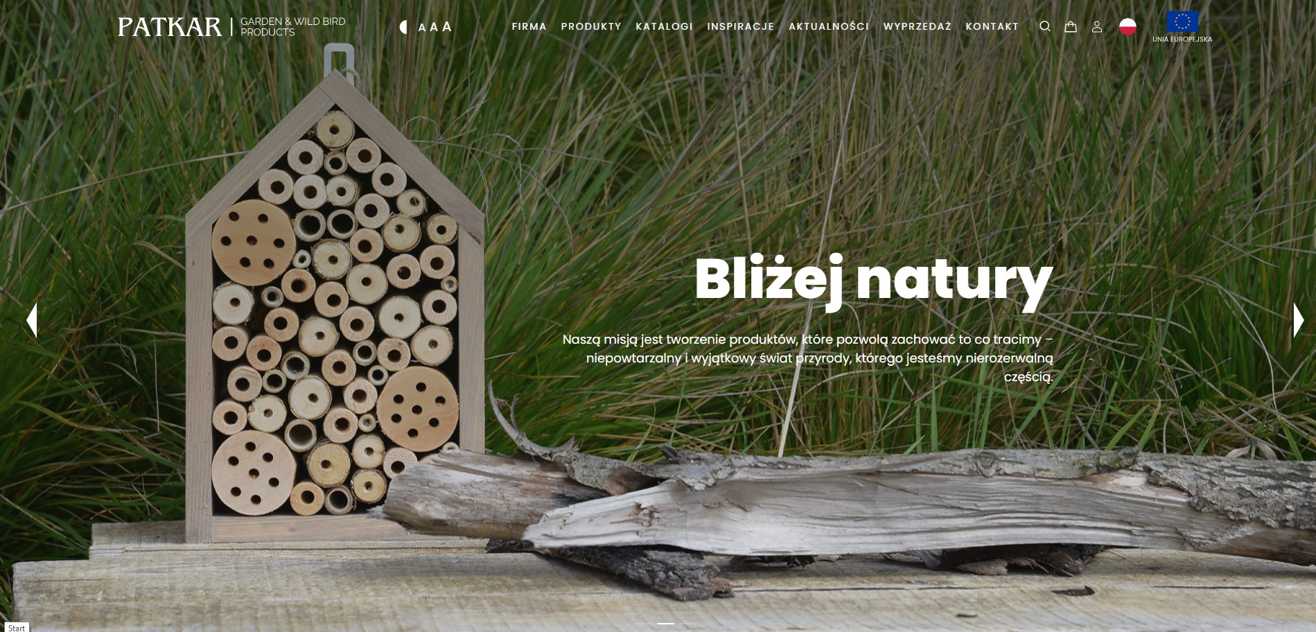 Strona www Patkar Craftsmanship in Wood and Wicker